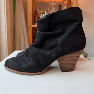 Diba Layla Ruched Suede Booties